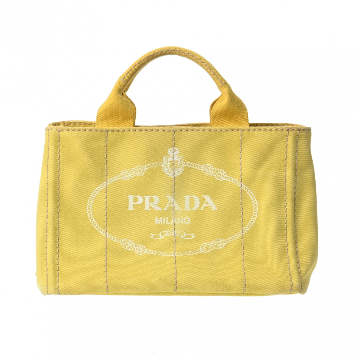 プラダ カナパ ミニ イエロー BN2439 キャンバス レディース バッグ 【bag】