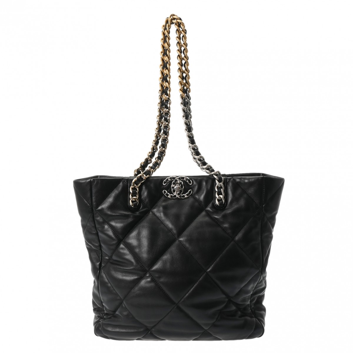 シャネル シャネル19 チェーントート ブラック AS3519 ラムスキン レディース バッグ 【bag】