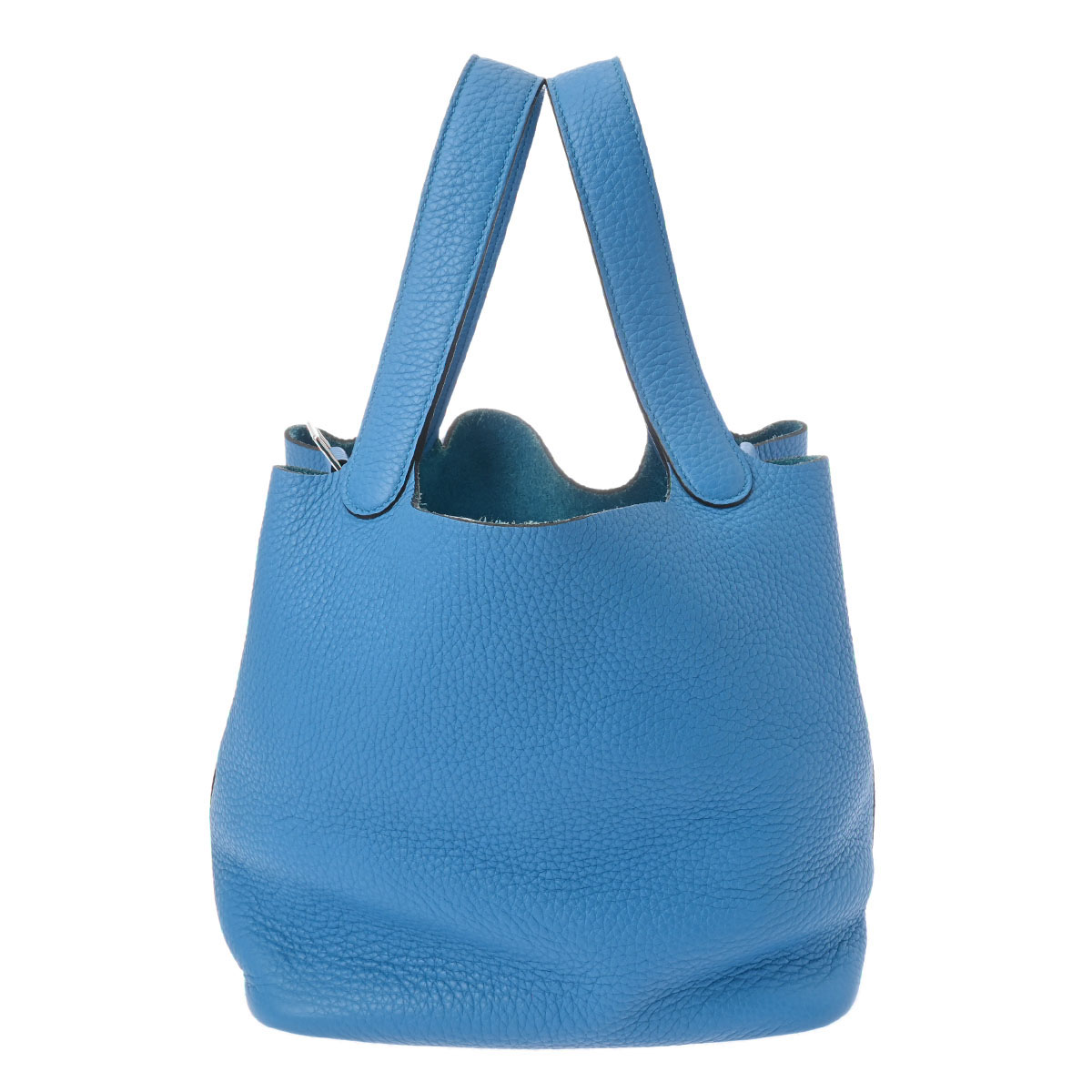 エルメス ピコタン ロック MM ブルーザンジバル トリヨンクレマンス レディース バッグ 【bag】