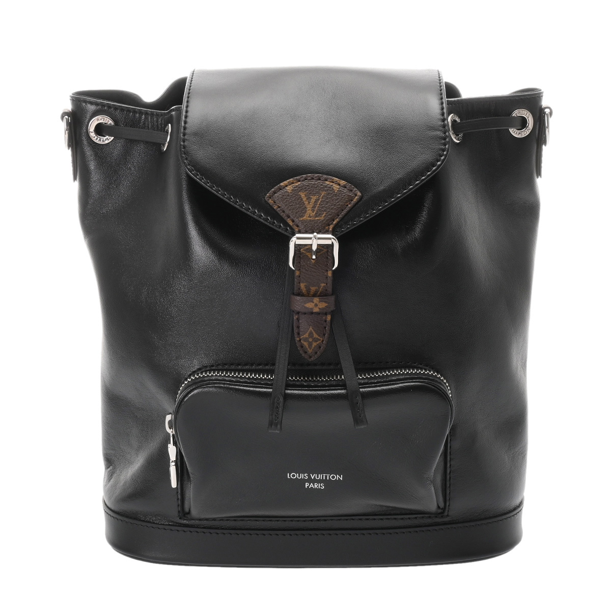 ルイヴィトン モノグラム モンスリ バイブ PM ブラック M12587 ラムレザー/モノグラムキャンバス レディース バッグ 【bag】