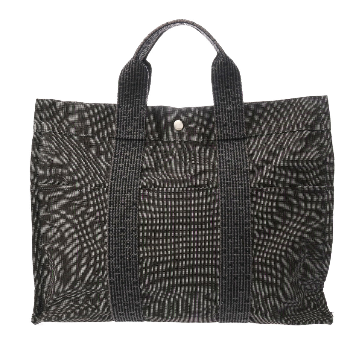 エルメス エールライン MM 旧型 グレー キャンバス ユニセックス バッグ 【bag】