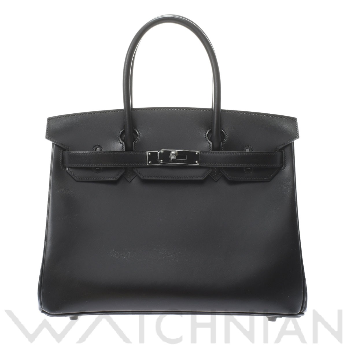 エルメス バーキン 30 ソーブラック/ブラック金具 ボックスカーフ レディース バッグ 【未使用】【bag】