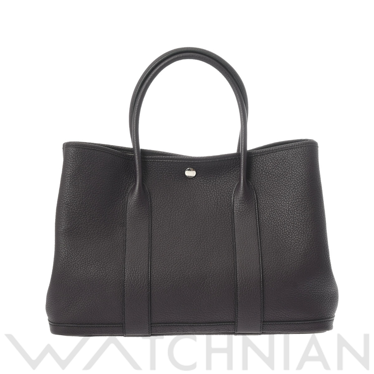 エルメス ガーデンパーティ PM  レザン/パラジウム金具 ネゴンダ レディース バッグ 【中古】【bag】