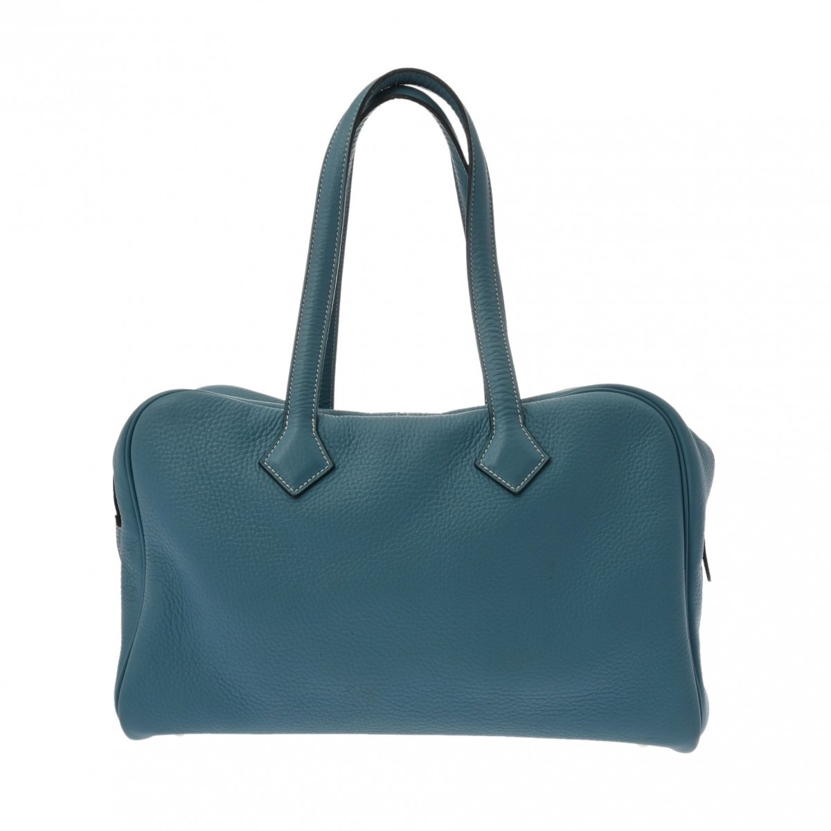 エルメス ヴィクトリア 35 ブルージーン/パラジウム金具 トリヨンクレマンス ユニセックス バッグ 【中古】【bag】
