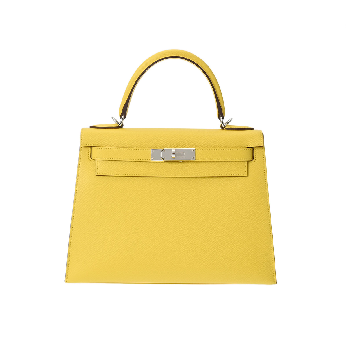 エルメス ケリー 28 外縫い 2WAY ジョーヌナプル ヴォーエプソン レディース バッグ 【中古】【bag】