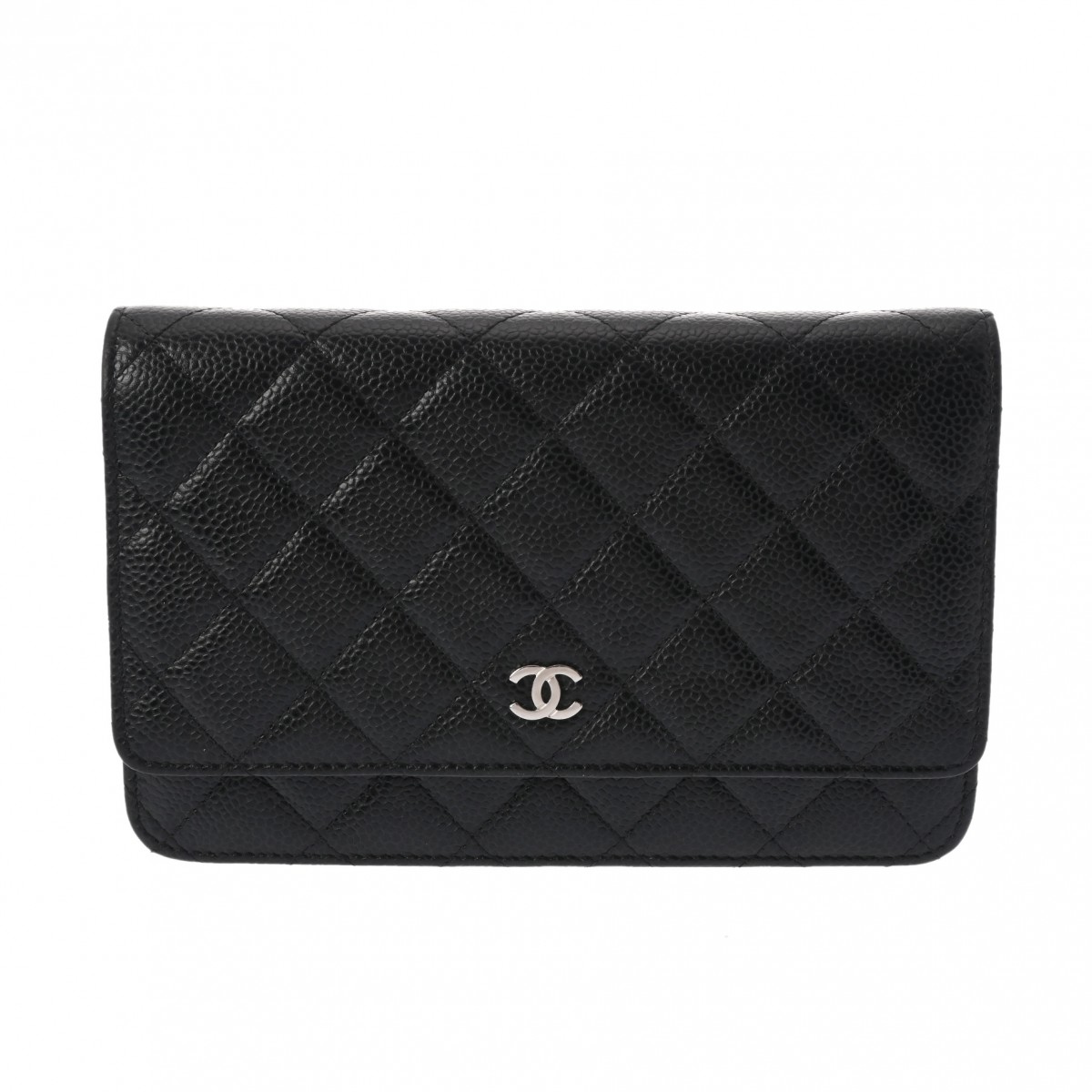 シャネル クラシック チェーンウォレット 黒 AP0250 キャビアスキン レディース バッグ 【未使用】【bag】