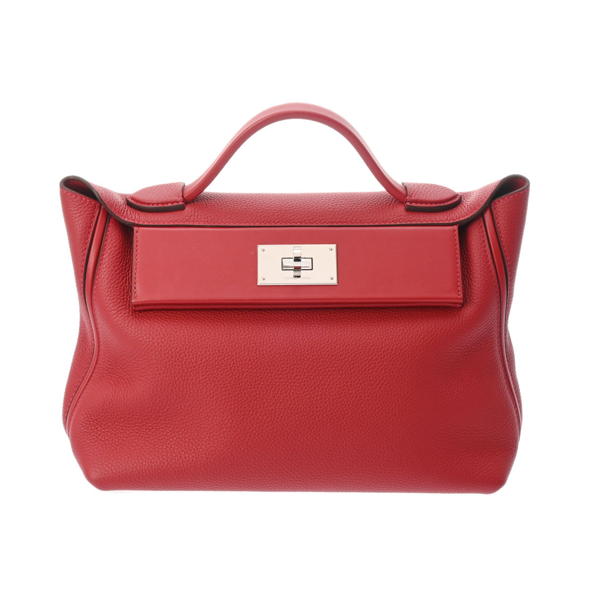 エルメス ヴァンキャトル 24/24 29 レッド トゴ/ヴォースイフト レディース バッグ 【中古】【bag】