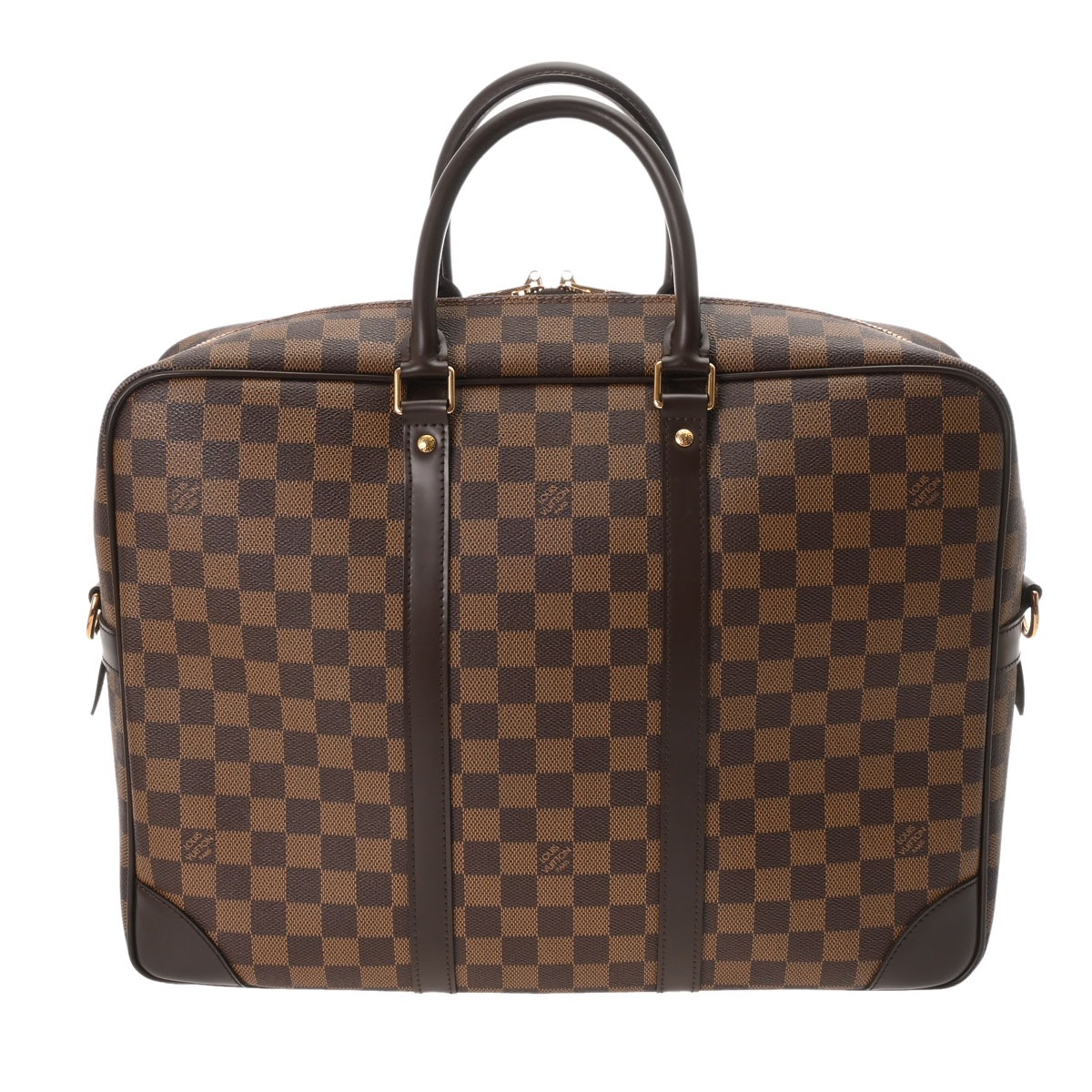 ルイ ヴィトン ダミエ PDV GM ブラウン N41122 ダミエキャンバス メンズ バッグ 【中古】【bag】