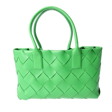 ボッテガヴェネタ イントレチャート スモールイントレッチオ 緑 ラムスキン レディース バッグ 【bag】