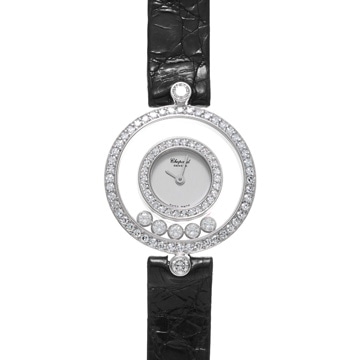 ショパール ハッピーダイヤ 2重ベゼル/ラグダイヤ 5Pダイヤ 20/3957 シルバー/ダイヤモンド レディース 時計 【wristwatch】
