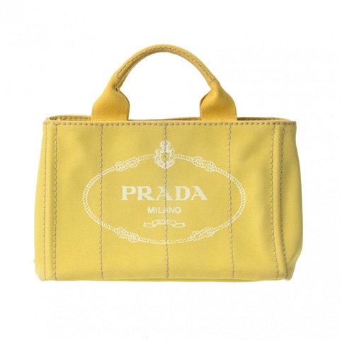 プラダ カナパ ミニ イエロー BN2439 キャンバス レディース バッグ 【bag】