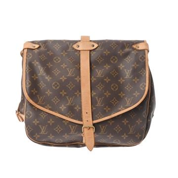 ルイヴィトン モノグラム ソミュール 35 ブラウン M42254 モノグラムキャンバス レディース バッグ 【bag】