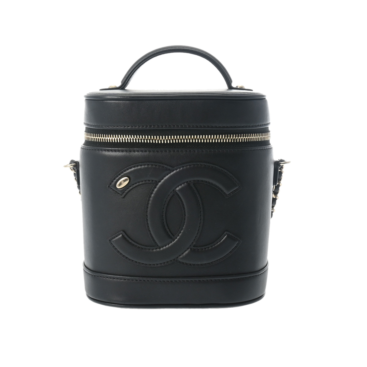 シャネル バニティ 2WAYチェーンショルダー ブラック AS0323 ラムスキン レディース バッグ 【bag】