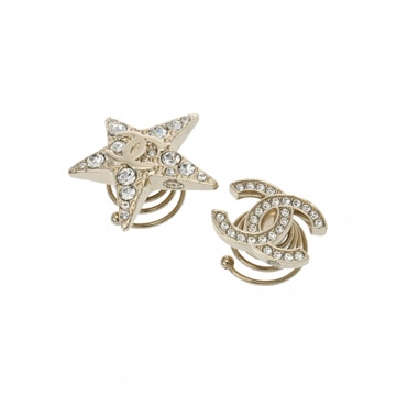 シャネル ヘアクリップ ラインストーン 2022年モデル シルバー/ゴールド ラインストーン レディース ジュエリー 【jewelry】