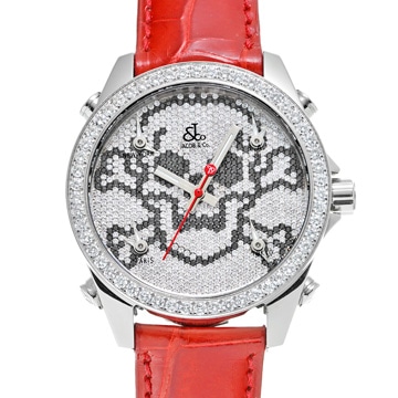 ジェイコブ ファイブタイムゾーン ドクロ ダイヤモンド メンズ 時計 【wristwatch】
