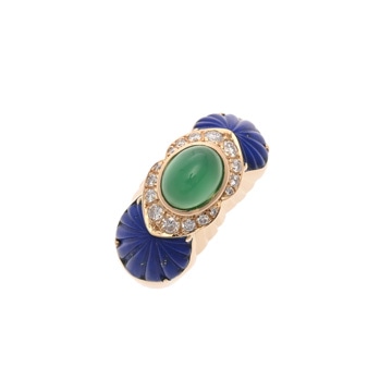 カルティエ パロダ リング カルセドニー #50 K18イエローゴールド YG レディース ジュエリー 【jewelry】
