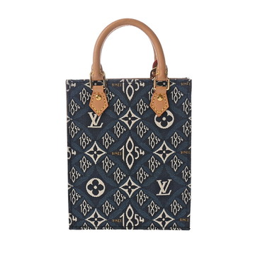 ルイヴィトン モノグラムジャガード プティットサックプラ Since1854 ブルー M80288 ジャガード レディース バッグ 【bag】
