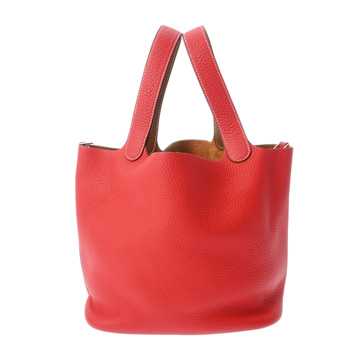 エルメス ピコタン ロック MM カザック ゴールド/ルージュクー トリヨンクレマンス レディース バッグ 【bag】