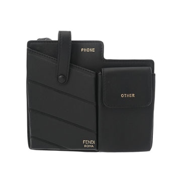 フェンディ フォンケース ブラック 8BS026 レザー レディース バッグ 【bag】
