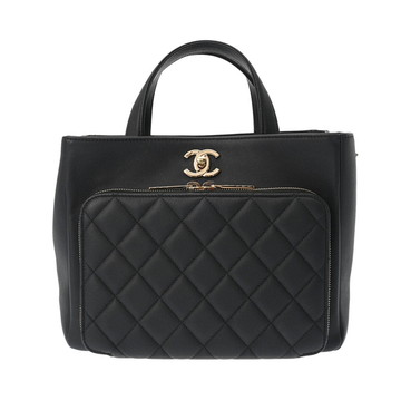 シャネル マトラッセ ビジネス アフィニティ 2WAYトート ブラック A93750 キャビアスキン レディース バッグ 【bag】
