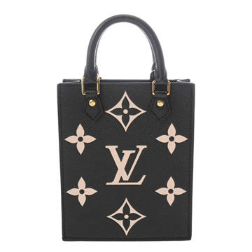 ルイヴィトン モノグラムアンプラント プティットサックプラ ノワール/ベージュ M81416 レザー レディース バッグ 【bag】
