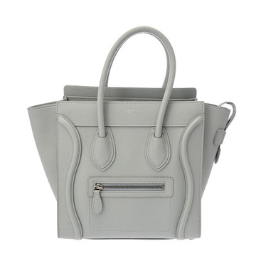 セリーヌ ラゲージ マイクロショッパー グレー 189793 ドラムドカーフ レディース バッグ 【bag】