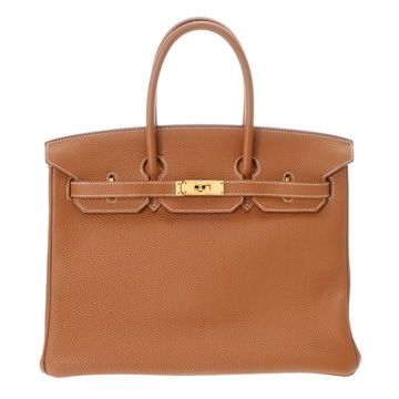 エルメス 35 ゴールド トゴ ユニセックス バッグ 【bag】
