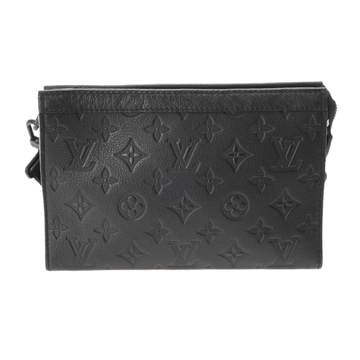 ルイヴィトン モノグラムシャドウ ガストンウエアラブルウォレット ブラック M81115 レザー メンズ バッグ 【bag】