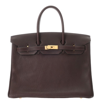 エルメス 35 ショコラ フィヨルド ユニセックス バッグ 【bag】