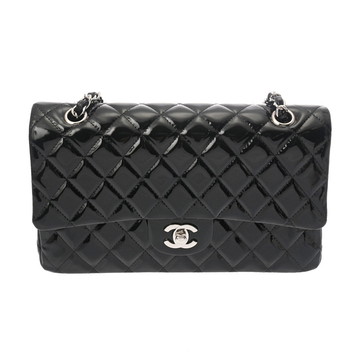シャネル マトラッセ チェーンショルダー ブラック エナメル レディース バッグ 【bag】
