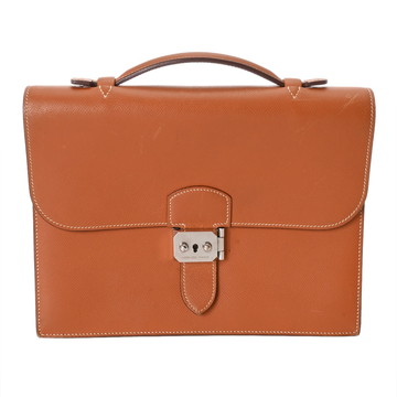 エルメス サックアデペッシュ27 ハンドバッグ コニャック ヴォーエプソン メンズ バッグ 【bag】