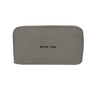 バレンシアガ ラウンドファスナー財布 シルバー/シルバー金具 594290 グリッター素材 ユニセックス 財布 【purse】
