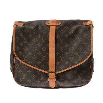 ルイヴィトン モノグラム ソミュール 35 ブラウン M42254 モノグラムキャンバス レディース バッグ 【bag】