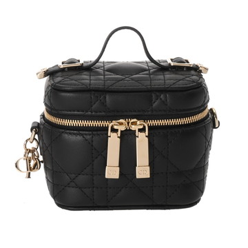 クリスチャンディオール マイクロヴァニティ ブラック ラムスキン レディース バッグ 【bag】
