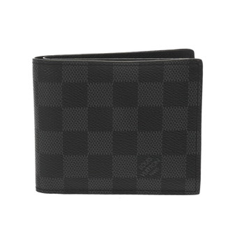ルイヴィトン ダミエグラフィット ポルトフォイユ マルコ NM ブラック N63336 ダミエキャンバス メンズ 財布 【purse】
