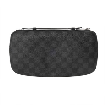 ルイヴィトン ダミエグラフィット オーガナイザー アトール 黒/グレー N48255 ダミエグラフィットキャンバス メンズ 【bag】