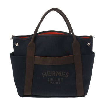 エルメス サックドパンサージュ グルーム ネイビー/フー トワルシェブロン レディース バッグ 【bag】