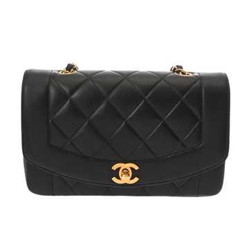 シャネル マトラッセ ダイアナ 22cm チェーンショルダー ブラック A01164 ラムスキン レディース バッグ 【bag】