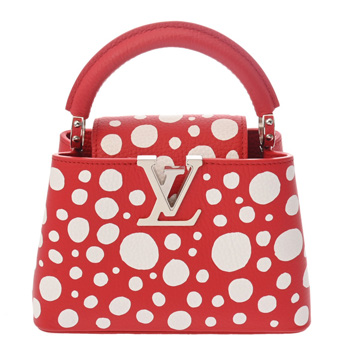 ルイヴィトン カプシーヌ MINI 草間彌生コラボ ルージュ M21692 トリヨンレザー レディース バッグ 【bag】