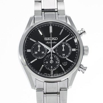 セイコー プレザージュ クロノグラフ SARK007 ブラック メンズ 時計 【wristwatch】