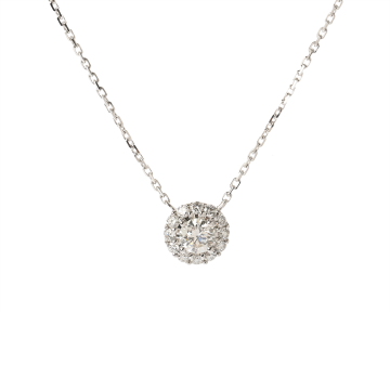 グラフ アイコンネックレス ダイヤ0.18ct 2024年国内ギャラ F-IF  K18ホワイトゴールド WG レディース ジュエリー 【jewelry】