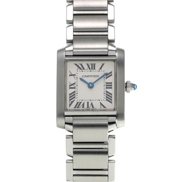 カルティエ タンク フランセーズ SM W51008Q3 シルバー レディース 時計 【wristwatch】