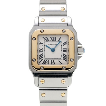 カルティエ サントス ガルベ SM W20012C4 アイボリー レディース 時計 【wristwatch】