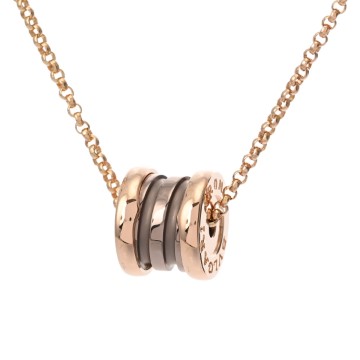 ブルガリ B-ZERO1 ローマ ネックレス K18ピンクゴールド PG/メタル レディース ジュエリー 【jewelry】
