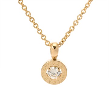 ブルガリ ブルガリブルガリ 1Pダイヤ K18イエローゴールド YG レディース ジュエリー 【jewelry】