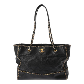 シャネル マトラッセ チェーントート ブラック AS2739 カーフ レディース バッグ 【bag】