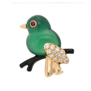 カルティエ 鳥 ヴィンテージ 2026年4月修理明細 K18イエローゴールド YG ユニセックス ジュエリー 【jewelry】