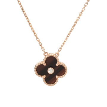 ヴァンクリーフ＆アーペル ヴィンテージ アルハンブラ ネックレス 1P K18ピンクゴールド PG レディース ジュエリー 【jewelry】
