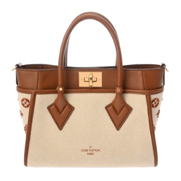 ルイヴィトン モノグラム オンマイサイド PM ベージュ/ブラウン M59905 キャンバス/レザー レディース バッグ 【bag】