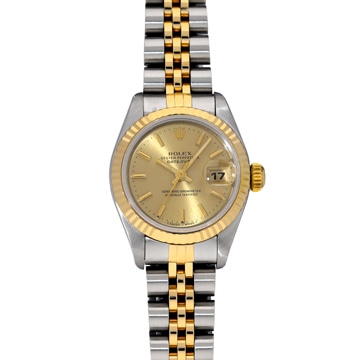 ロレックス デイトジャスト 69173 シャンパン レディース 時計 【wristwatch】
